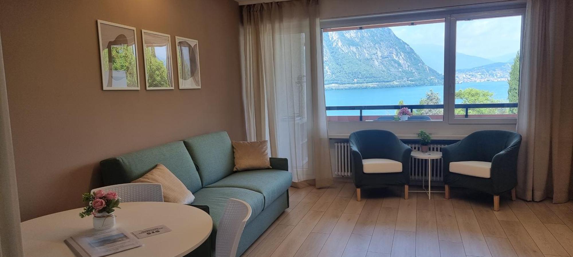 Bianca Apartment Bissone Kültér fotó
